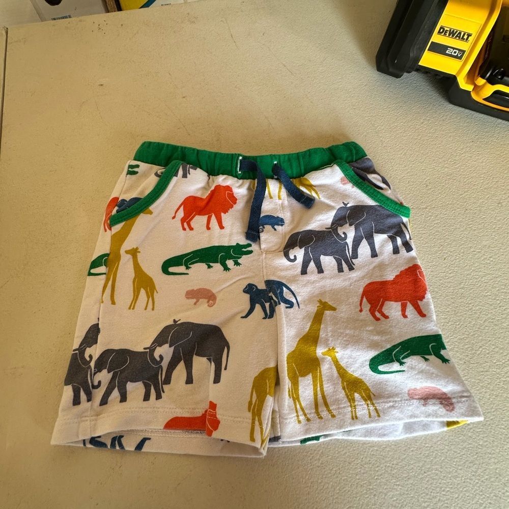 Baby Boden colorful Animal Print Shorts
